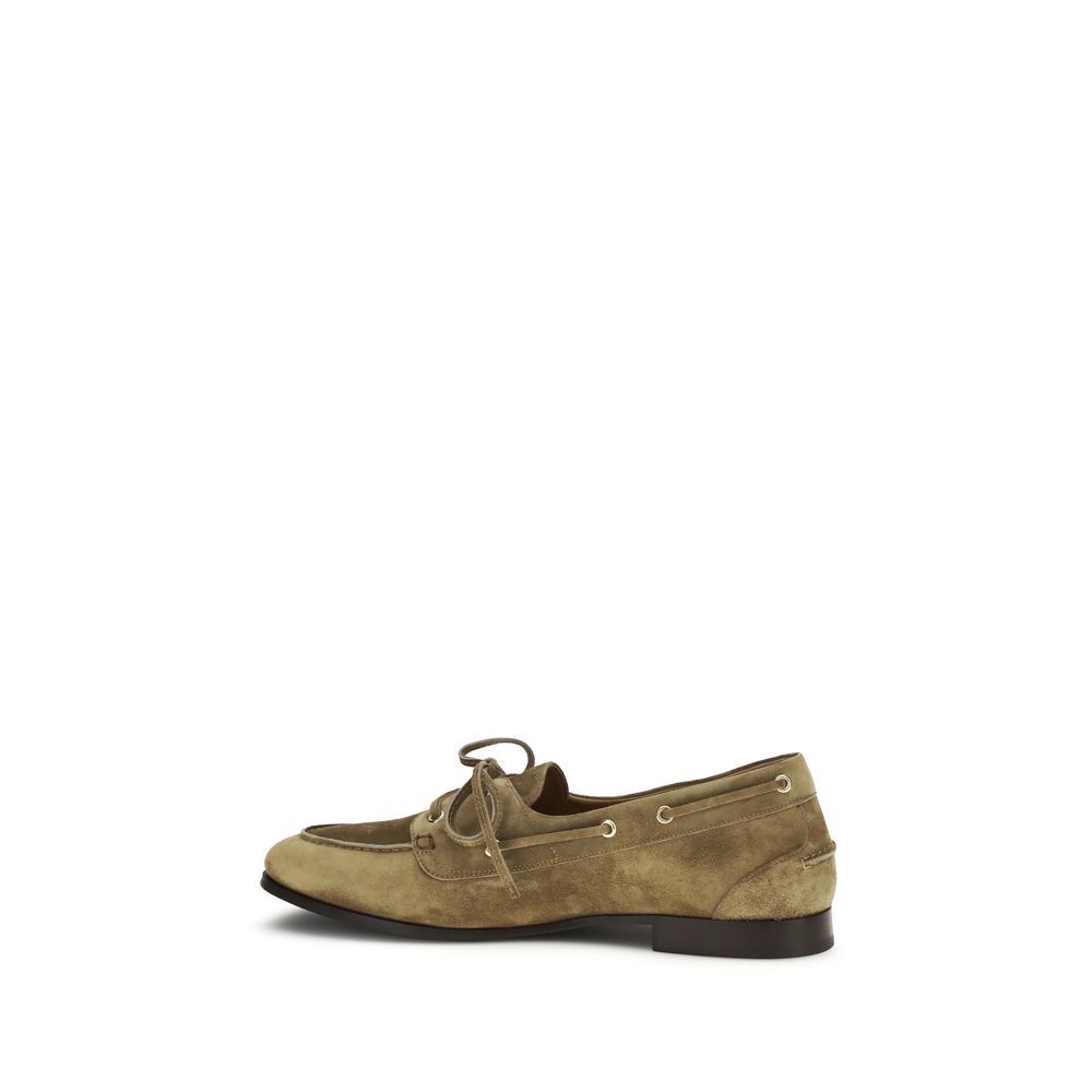 Buffalo Leather Slip-On Men's Loafers - Bally - Modalova