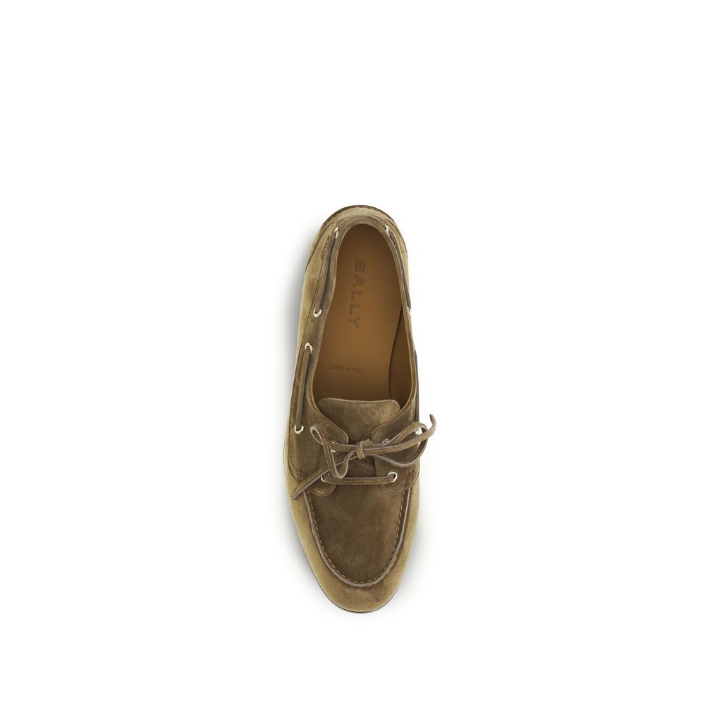 Buffalo Leather Slip-On Men's Loafers - Bally - Modalova