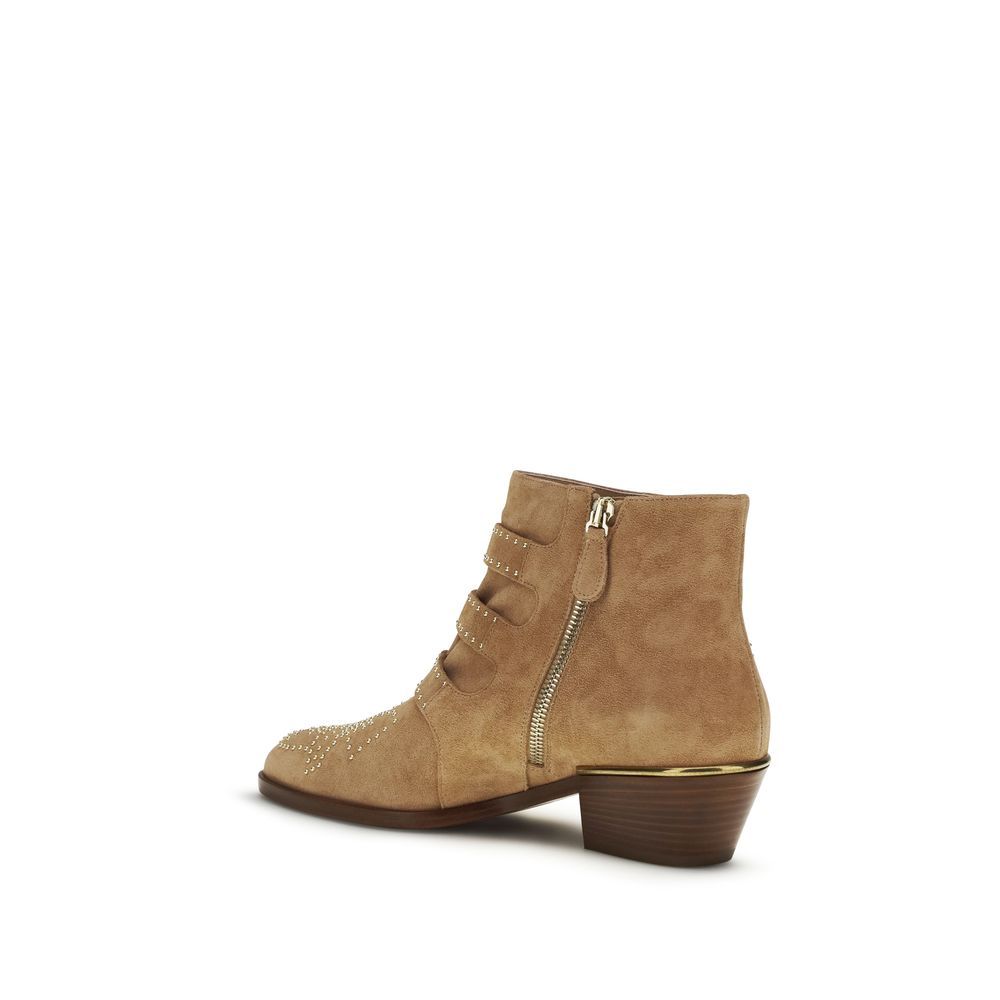 Calf Leather Bos Taurus Ankle Women's Boots - Chloé - Modalova