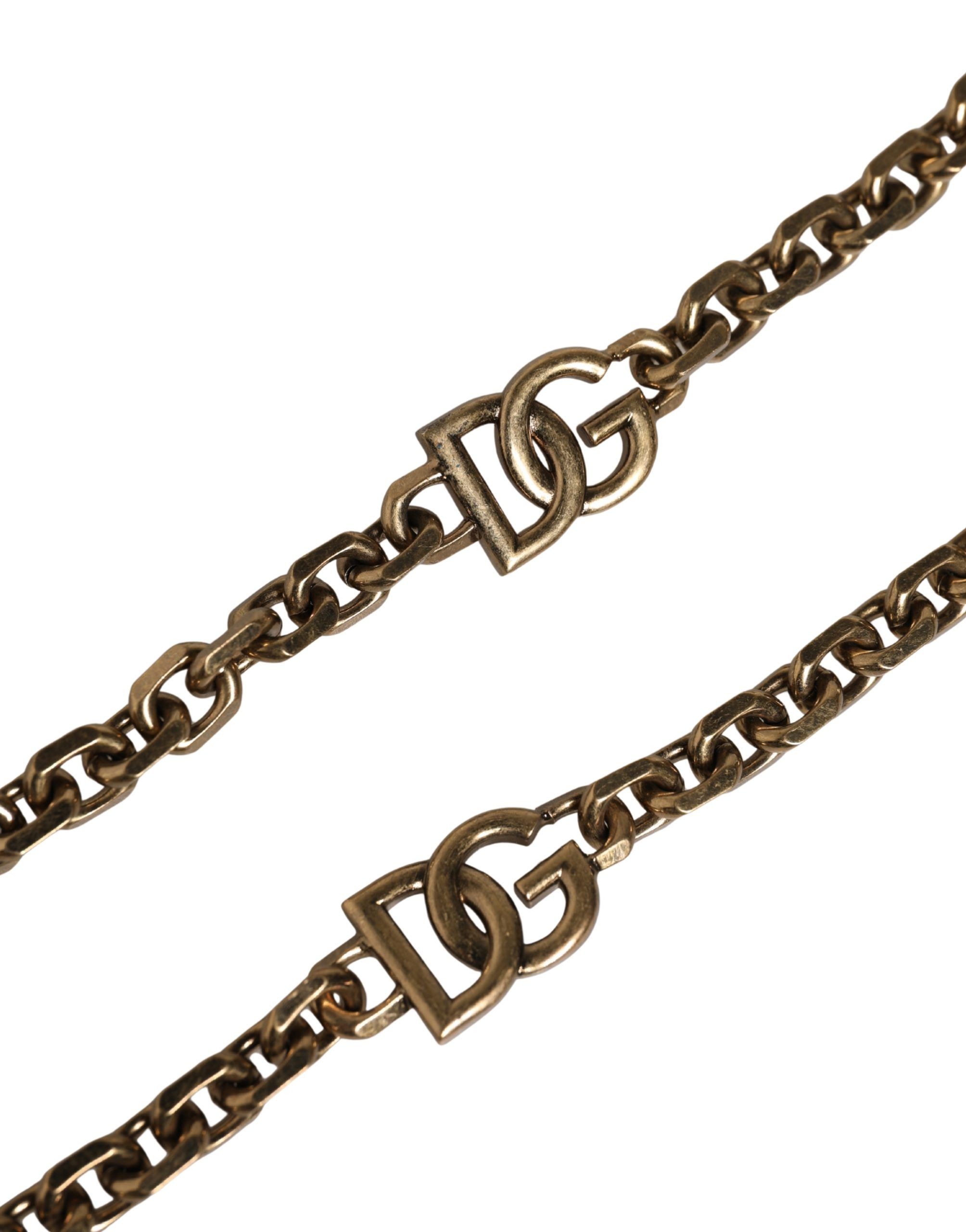 Leather Gold Chain Bag Accessory Shoulder Women's Strap - Dolce & Gabbana - Modalova