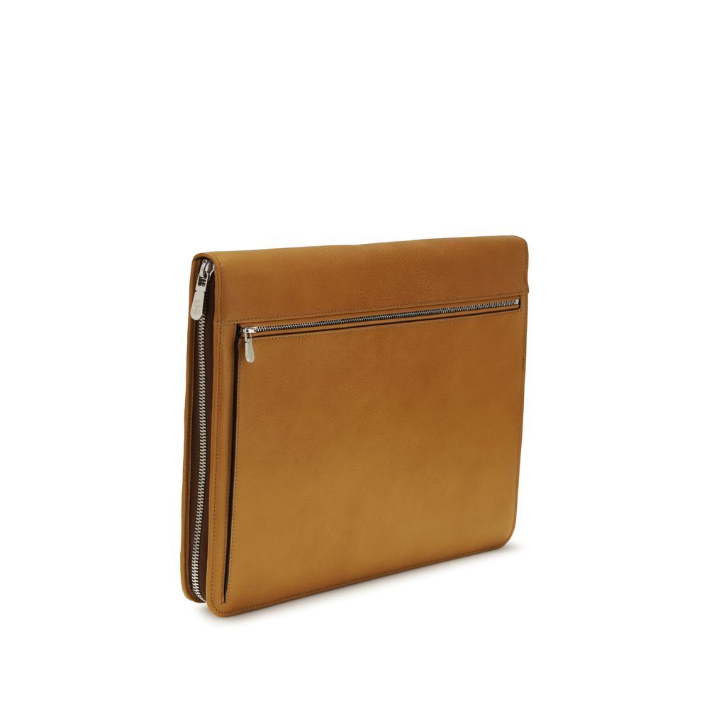 Calf Leather Bos Taurus Men's Wallet - Brunello Cucinelli - Modalova