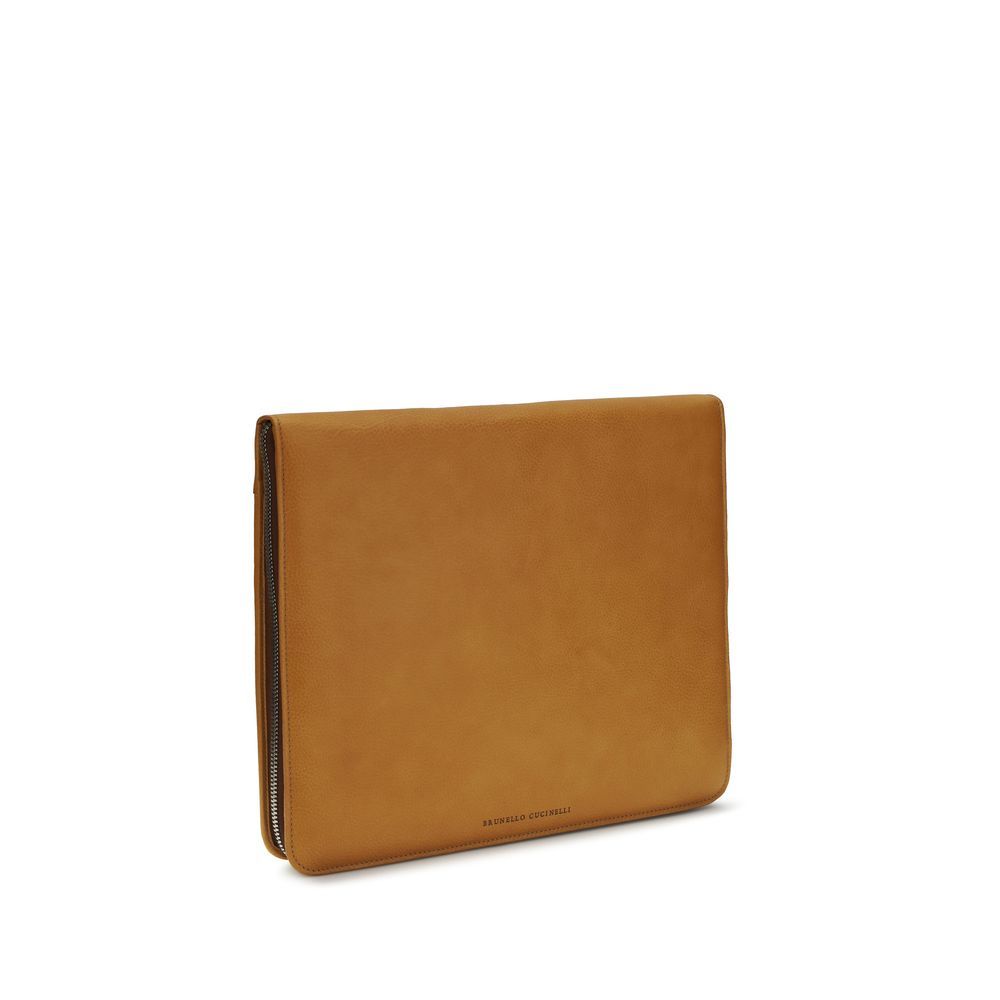 Calf Leather Bos Taurus Men's Wallet - Brunello Cucinelli - Modalova