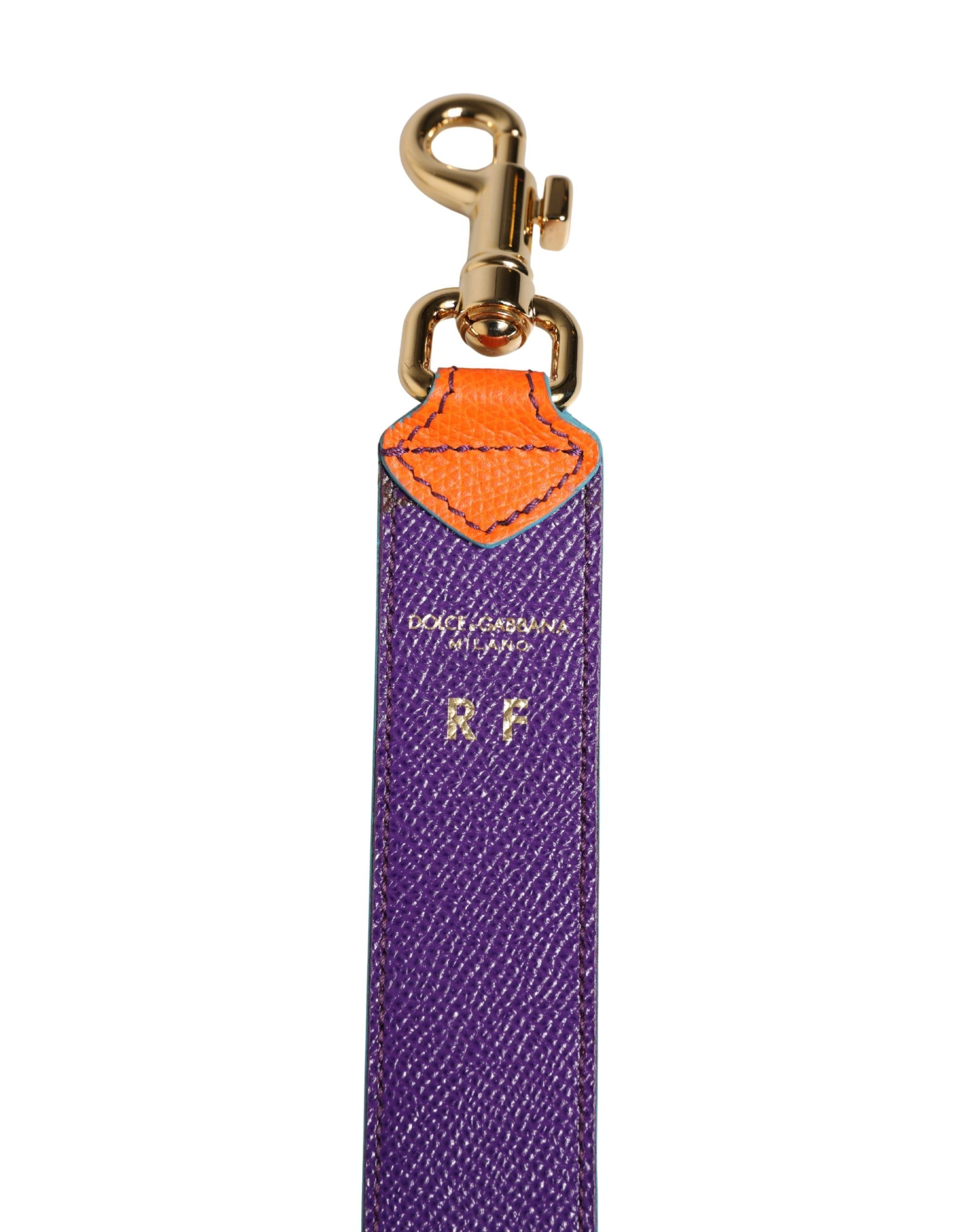 Purple Calf Leather Bag Accessory Shoulder Women's Strap - Dolce & Gabbana - Modalova