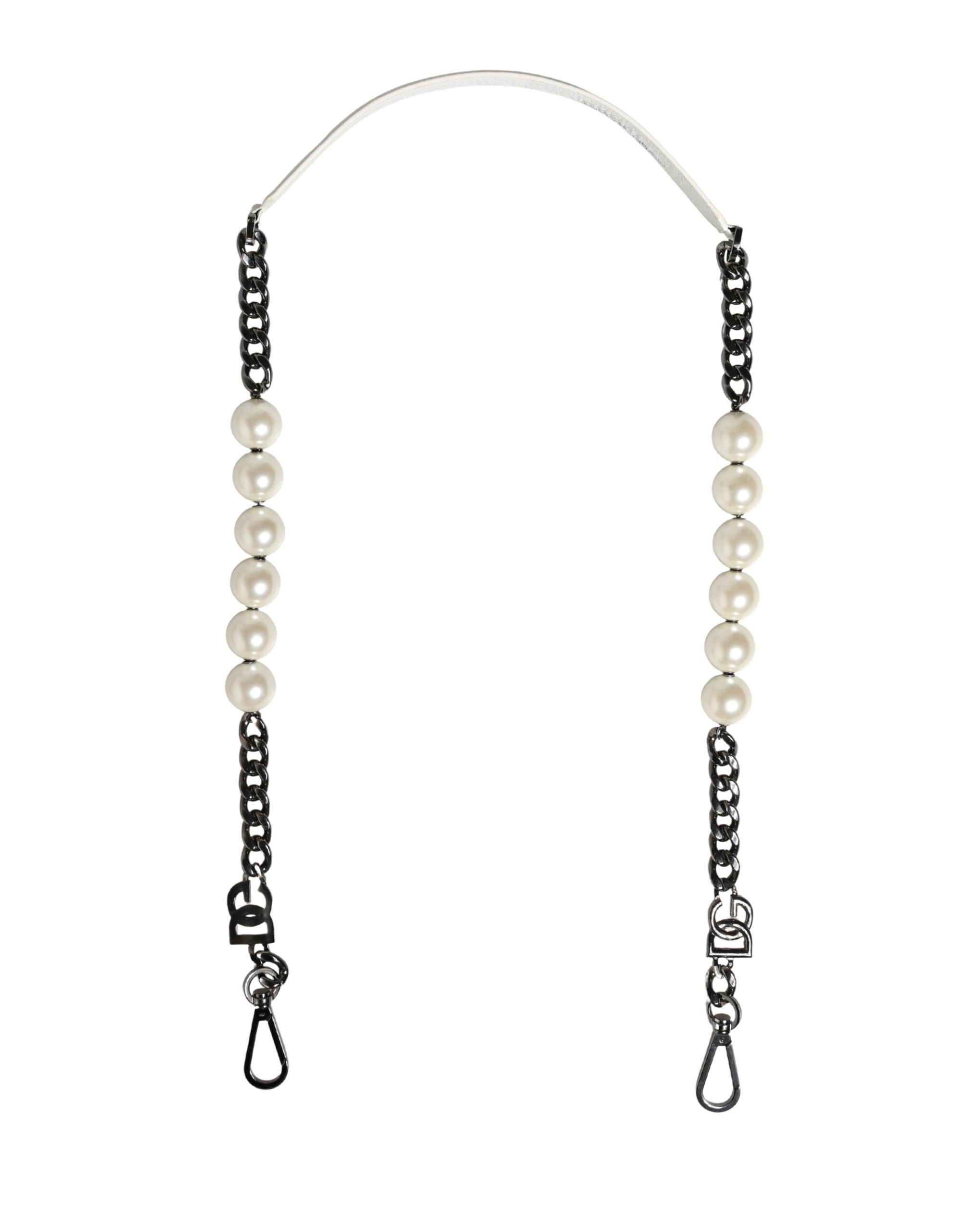 Leather Silver Chain Bag Accessory Shoulder Women's Strap - Dolce & Gabbana - Modalova
