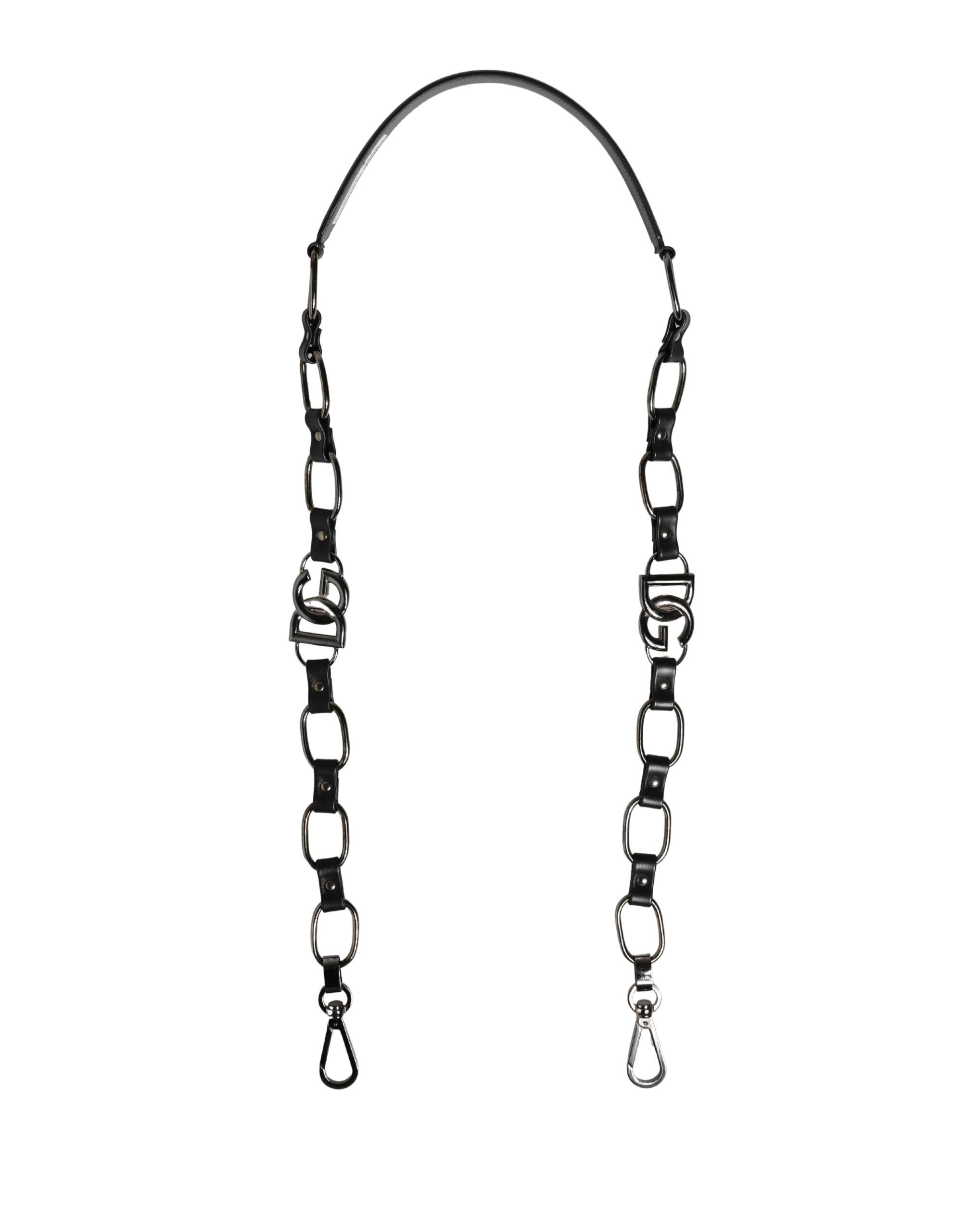 Leather Silver Chain Bag Accessory Shoulder Women's Strap - Dolce & Gabbana - Modalova