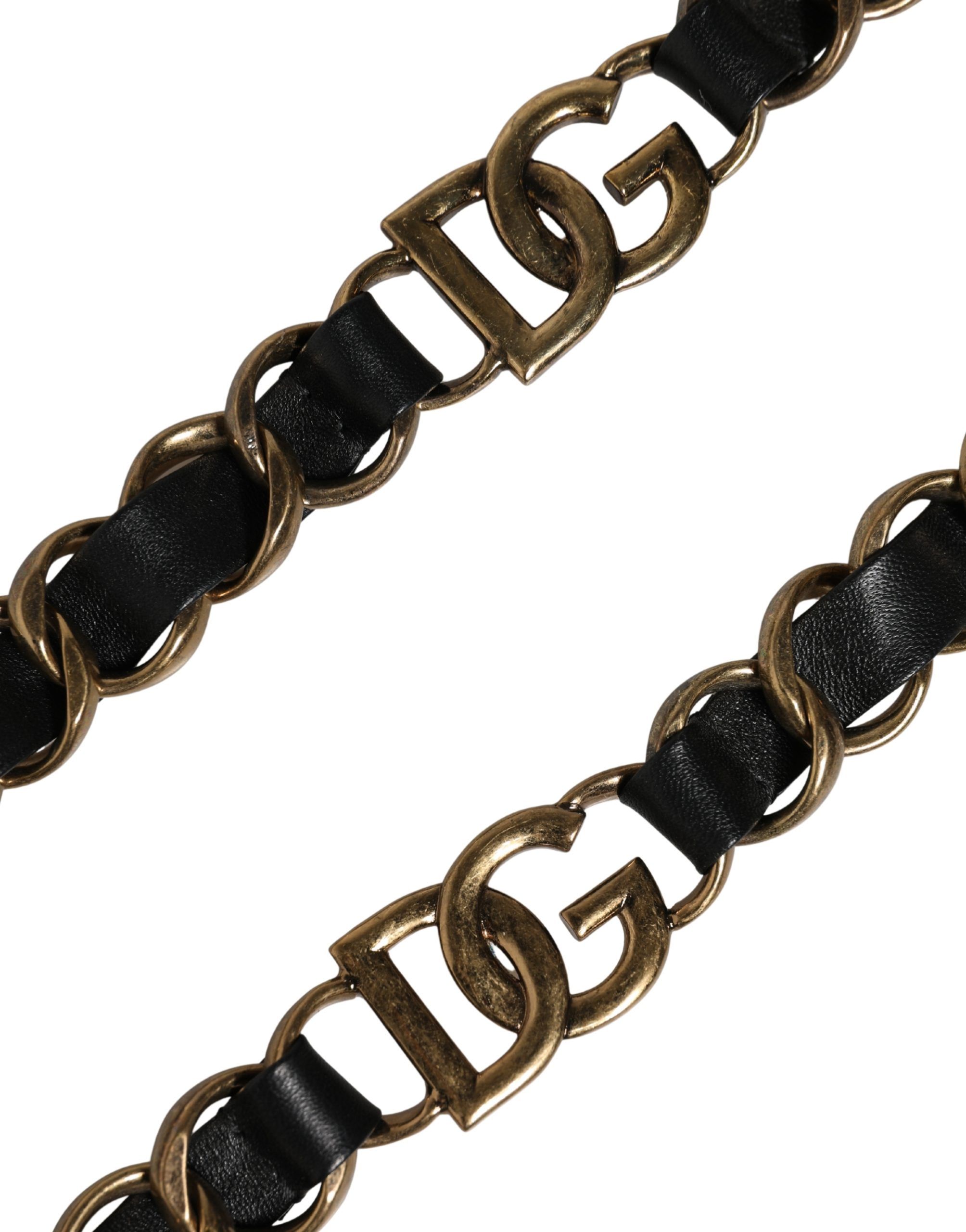 Leather Gold Chain Bag Accessory Shoulder Women's Strap - Dolce & Gabbana - Modalova
