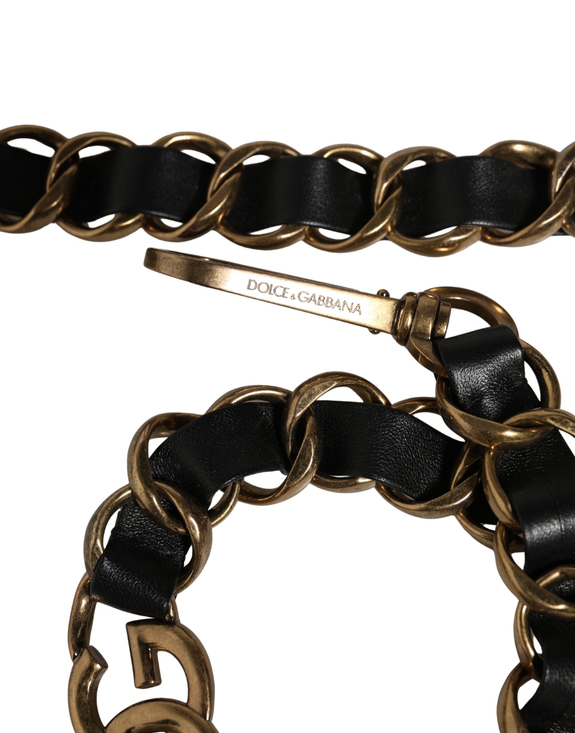 Leather Gold Chain Bag Accessory Shoulder Women's Strap - Dolce & Gabbana - Modalova