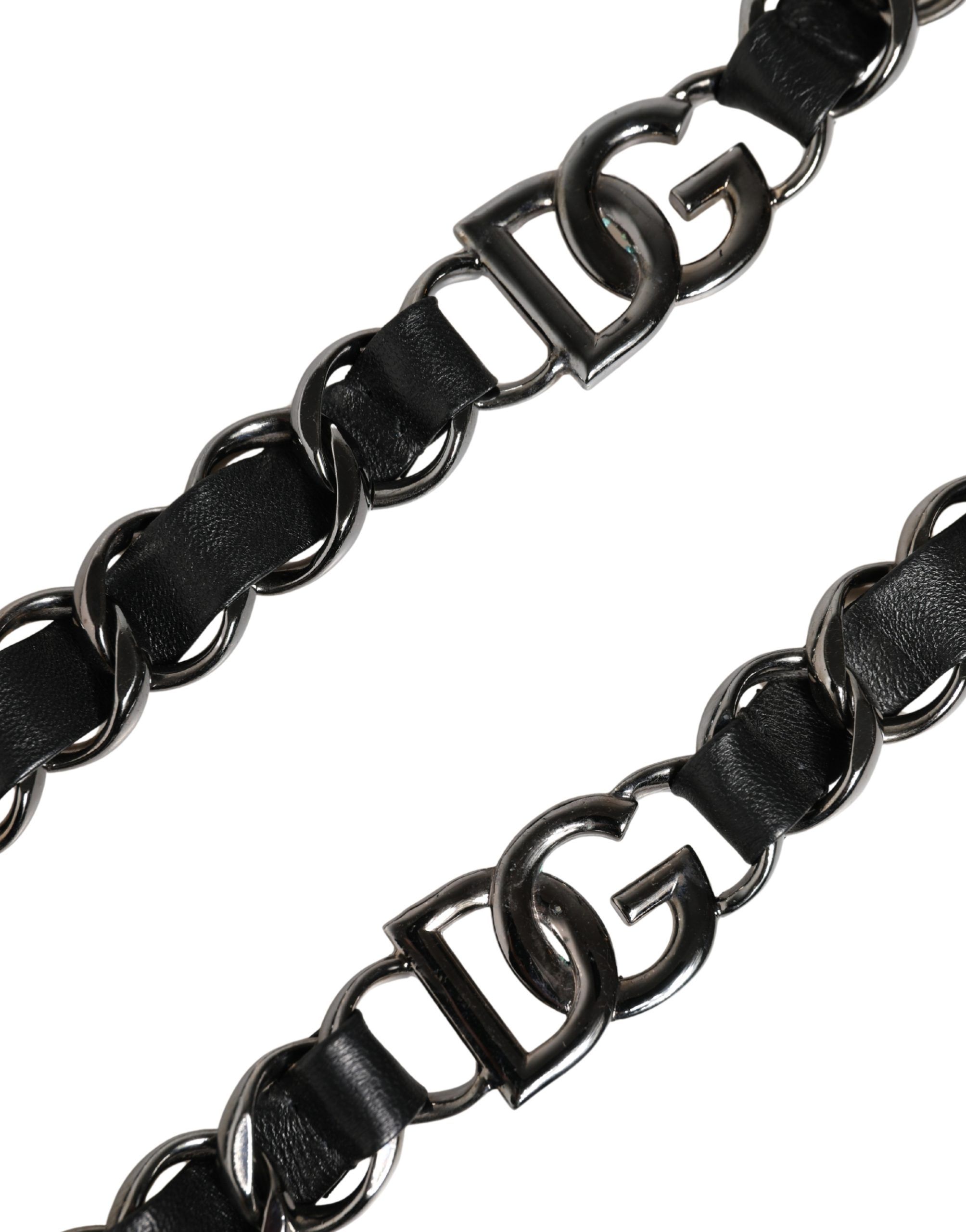 Leather Silver Chain Bag Accessory Shoulder Women's Strap - Dolce & Gabbana - Modalova