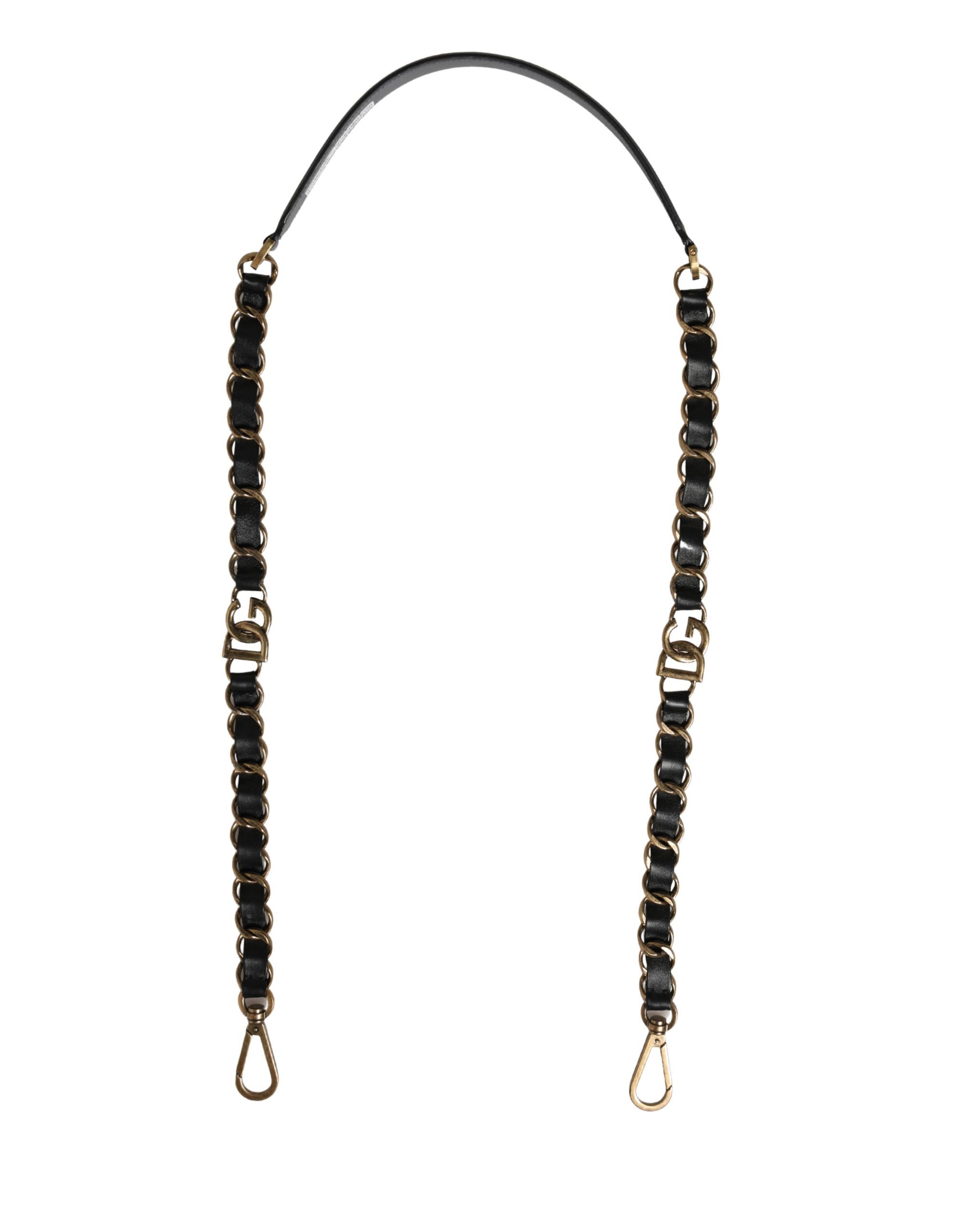 Leather Gold Chain Bag Accessory Shoulder Women's Strap - Dolce & Gabbana - Modalova