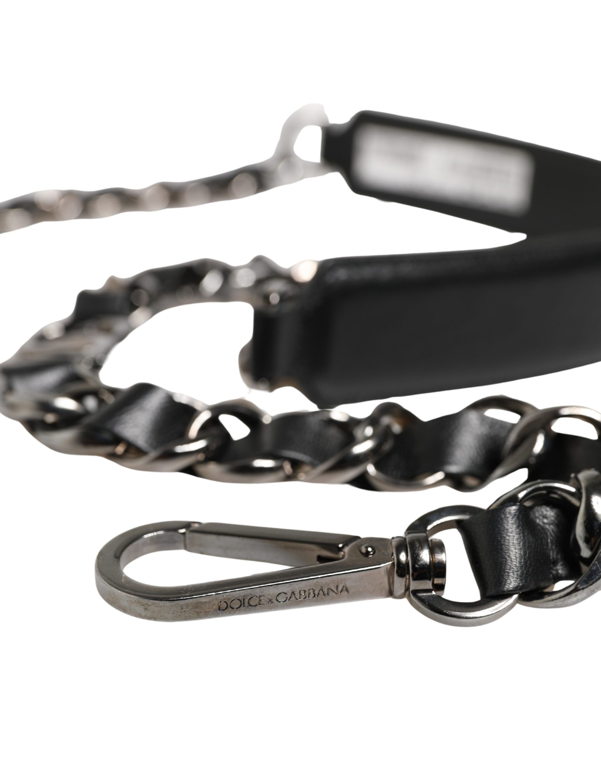 Leather Silver Chain Bag Accessory Shoulder Women's Strap - Dolce & Gabbana - Modalova