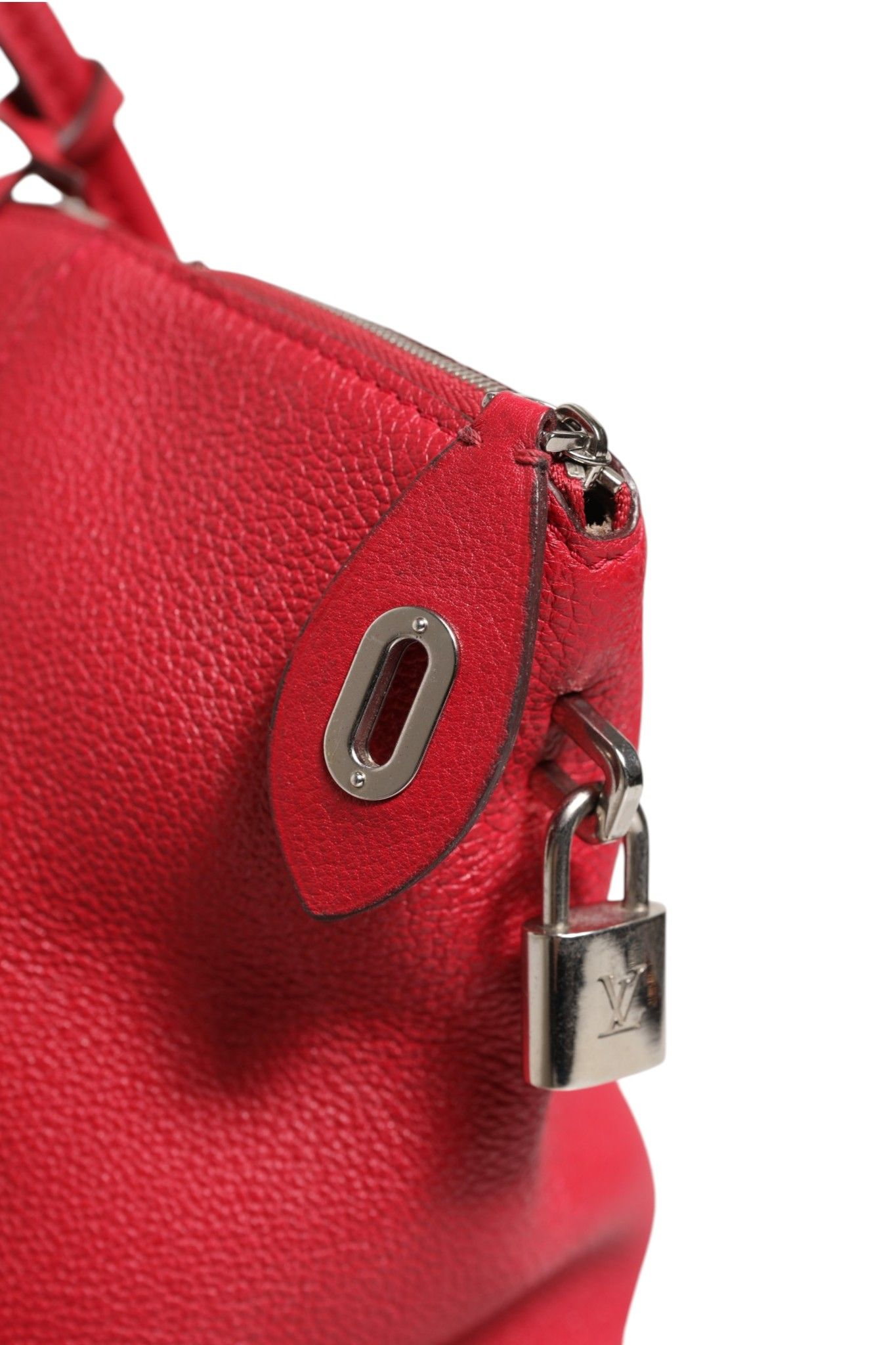 Griotte Taurillon Leather Soft Lockit MM Crossbody Women's Bag (Pre-Owned) - Louis Vuitton - Modalova