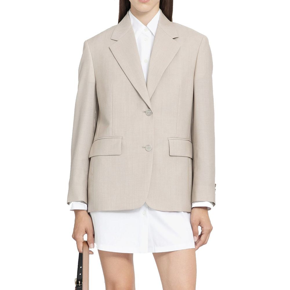 Prada Beige Mohair Women's Blazer - Prada - Modalova