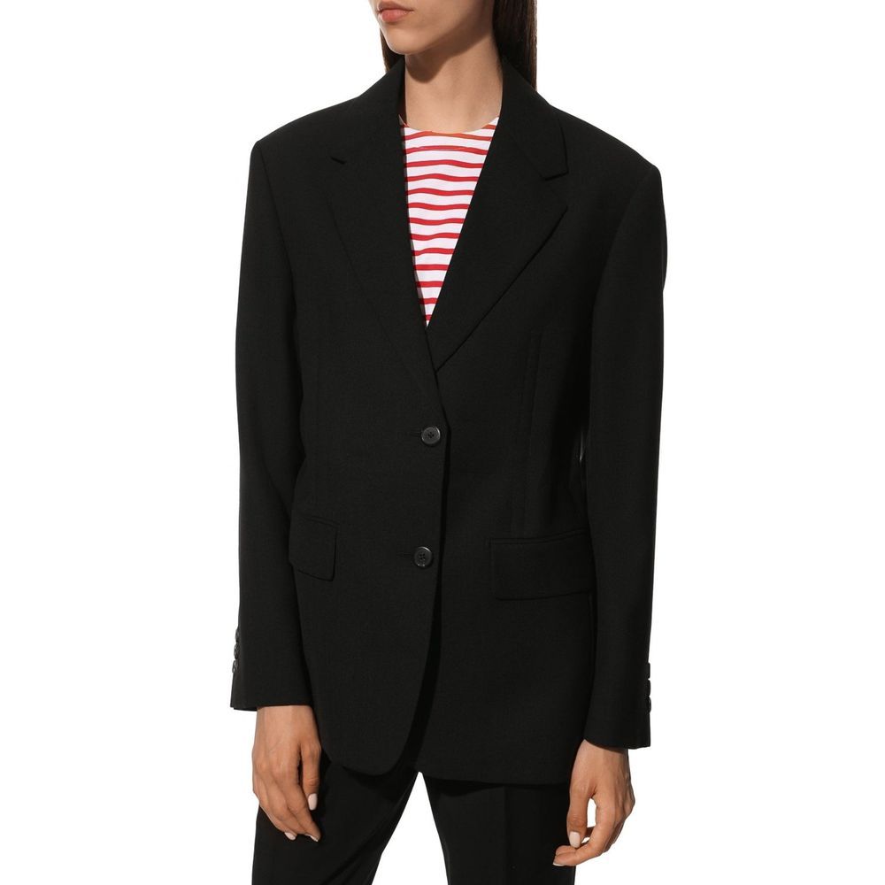 Prada Black Wool Women's Blazer - Prada - Modalova