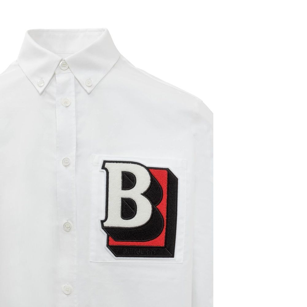 Cotton Pattern Men's Shirt - Burberry - Modalova