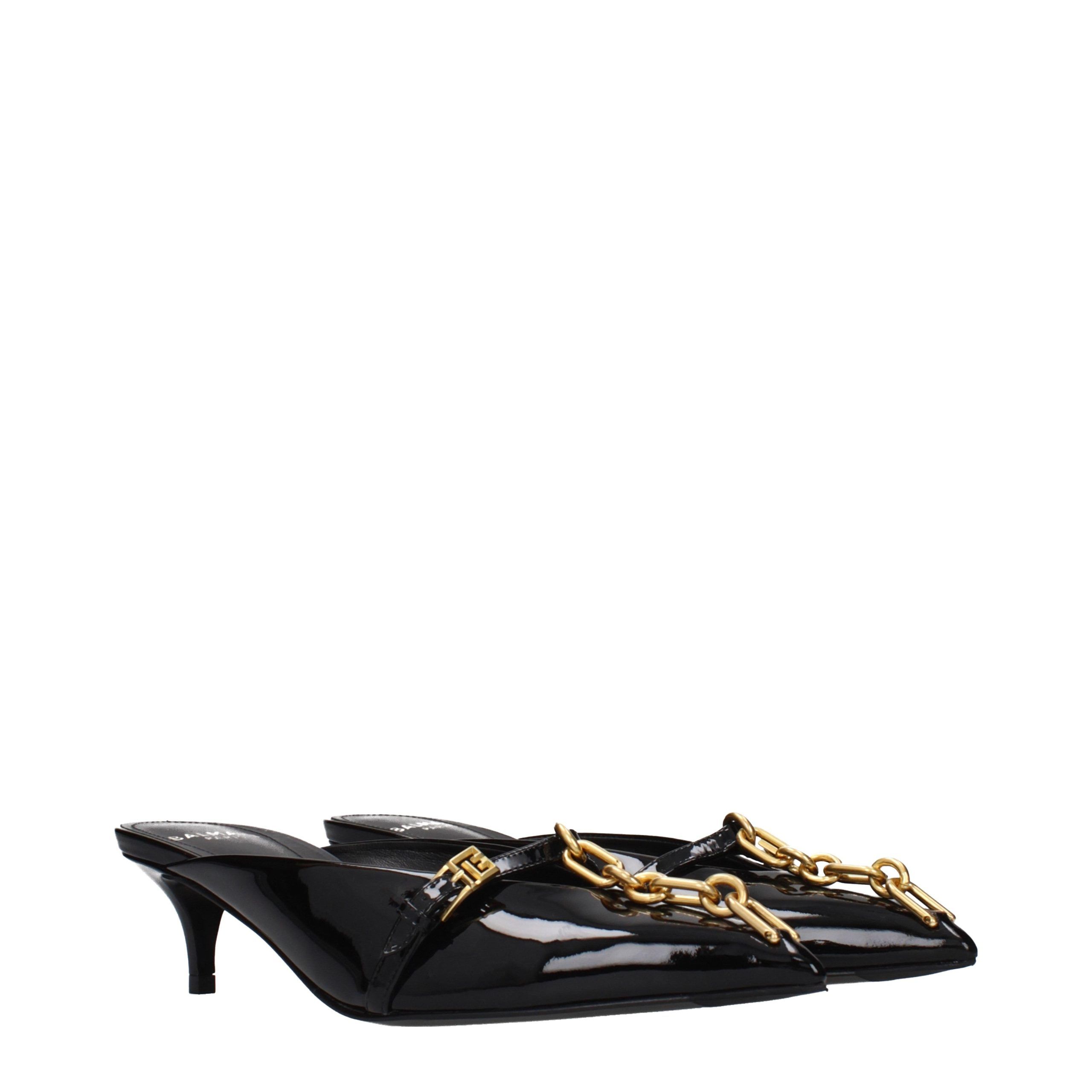 Leather Platform Women's Sandals - Balmain - Modalova