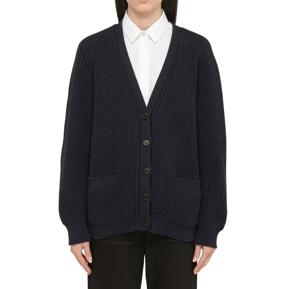 Prada Blue Cotton Women's Cardigan - Prada - Modalova