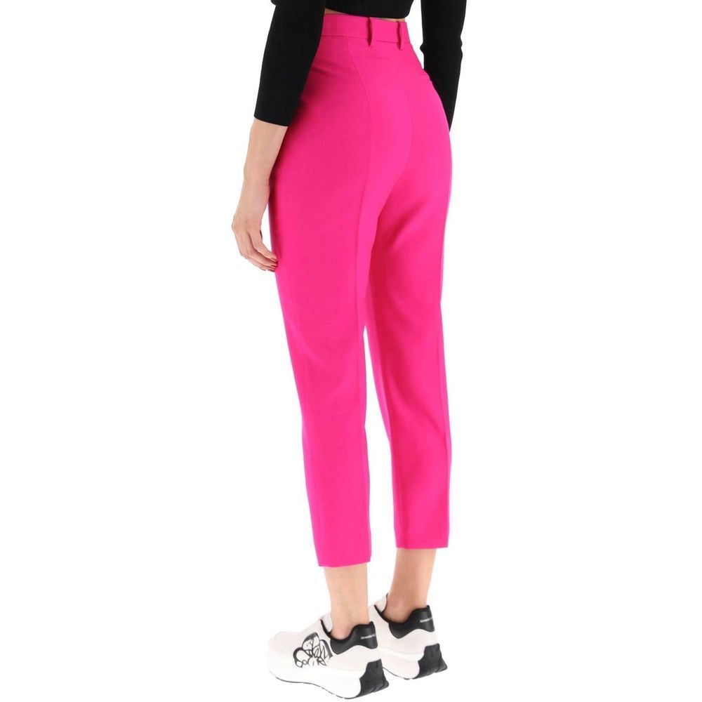 Wool Cropped Women's Pants - Alexander McQueen - Modalova