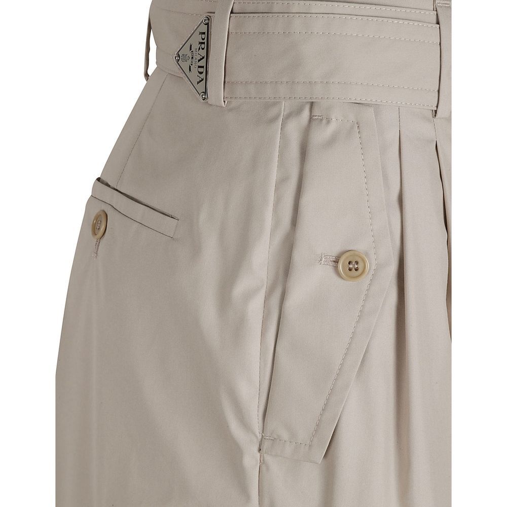 Cotton Cargo Women's Pants - Prada - Modalova