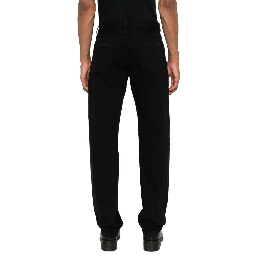 Cotton Relaxed Fit Men's Jeans - Saint Laurent - Modalova