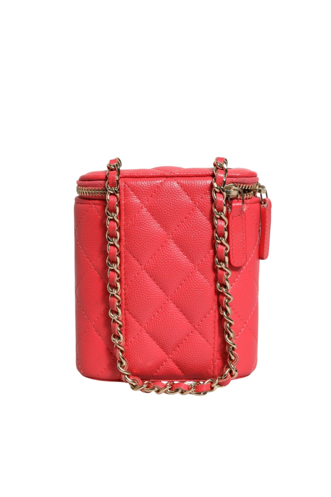 Caviar Quilted Small Vertical Coco Beauty Vanity Case with Women's Chain (Pre-Owned) - Chanel - Modalova