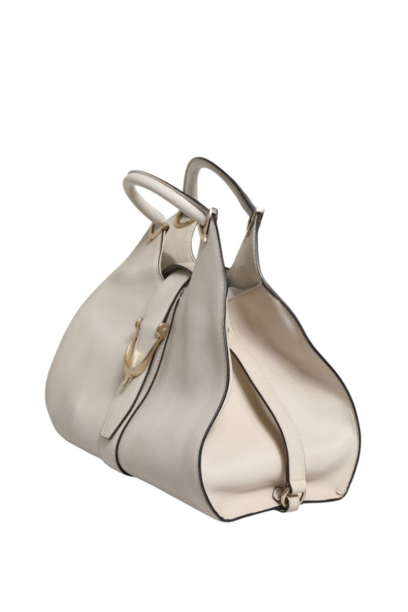 Leather Stirrup Top Handle Women's Bag (Pre-Owned) - Gucci - Modalova