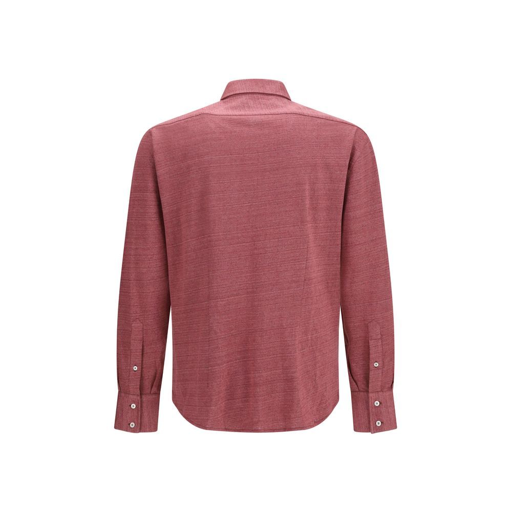 Linen Men's Shirt - Brunello Cucinelli - Modalova