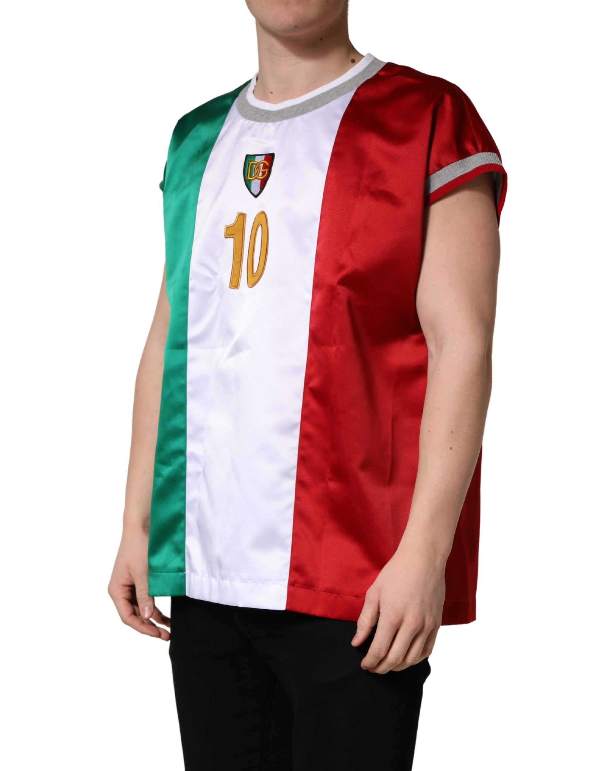 Italian DG Logo Crew Neck Men's T-shirt (Pre-Owned) - Dolce & Gabbana - Modalova