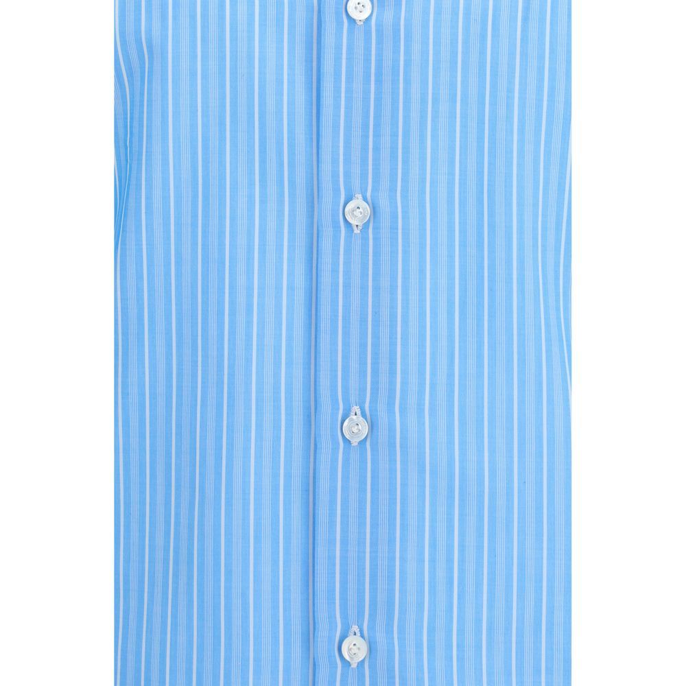 Cotton Pattern Men's Shirt - Finamore - Modalova