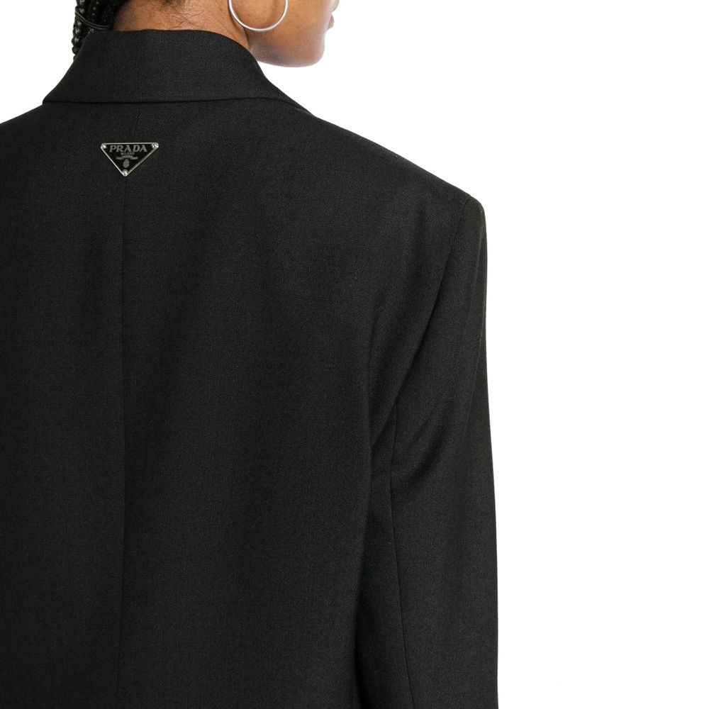 Virgin Wool Women's Blazer - Prada - Modalova