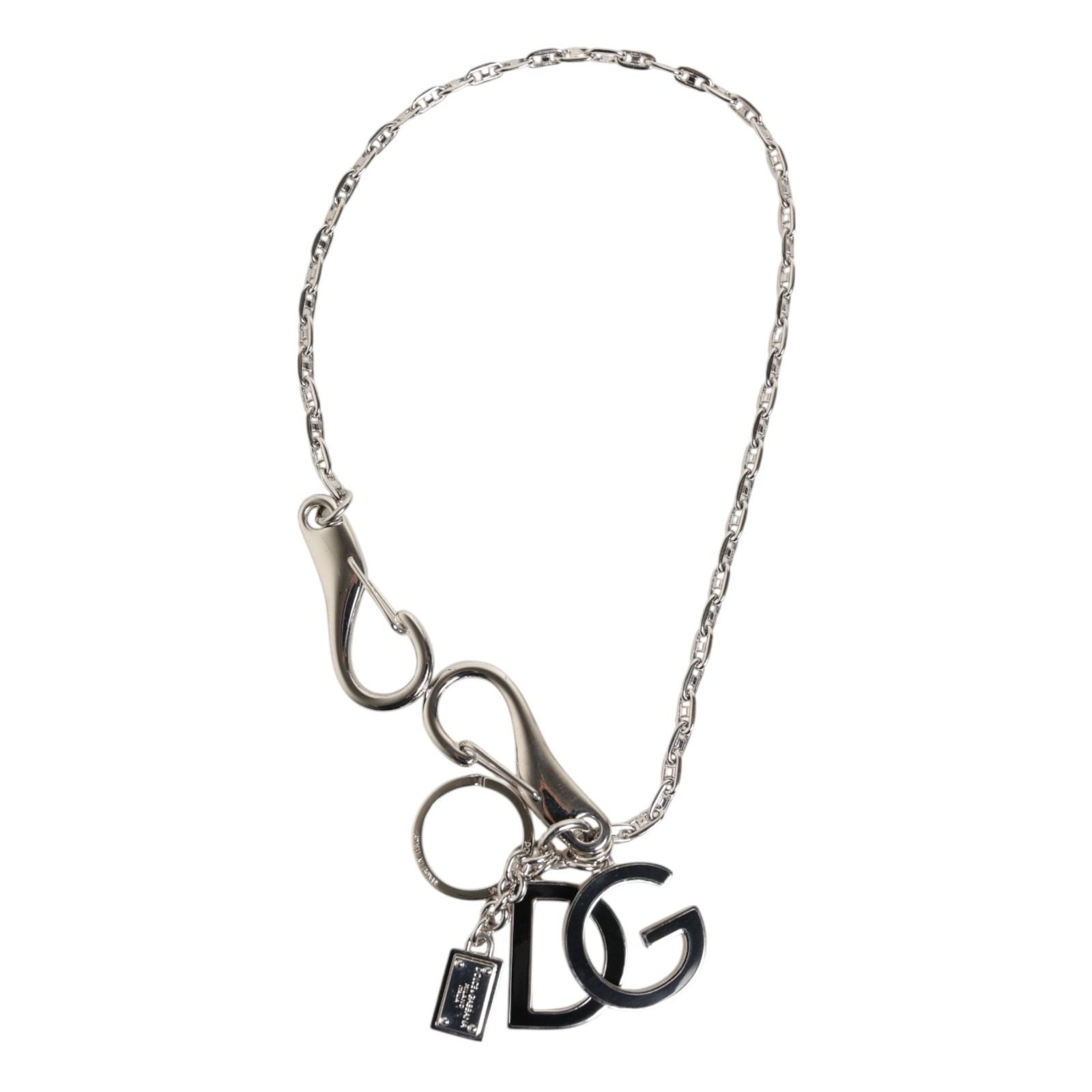 Tone DG Logo Keychain Key Holder Bag Charm Women's Keyring - Dolce & Gabbana - Modalova