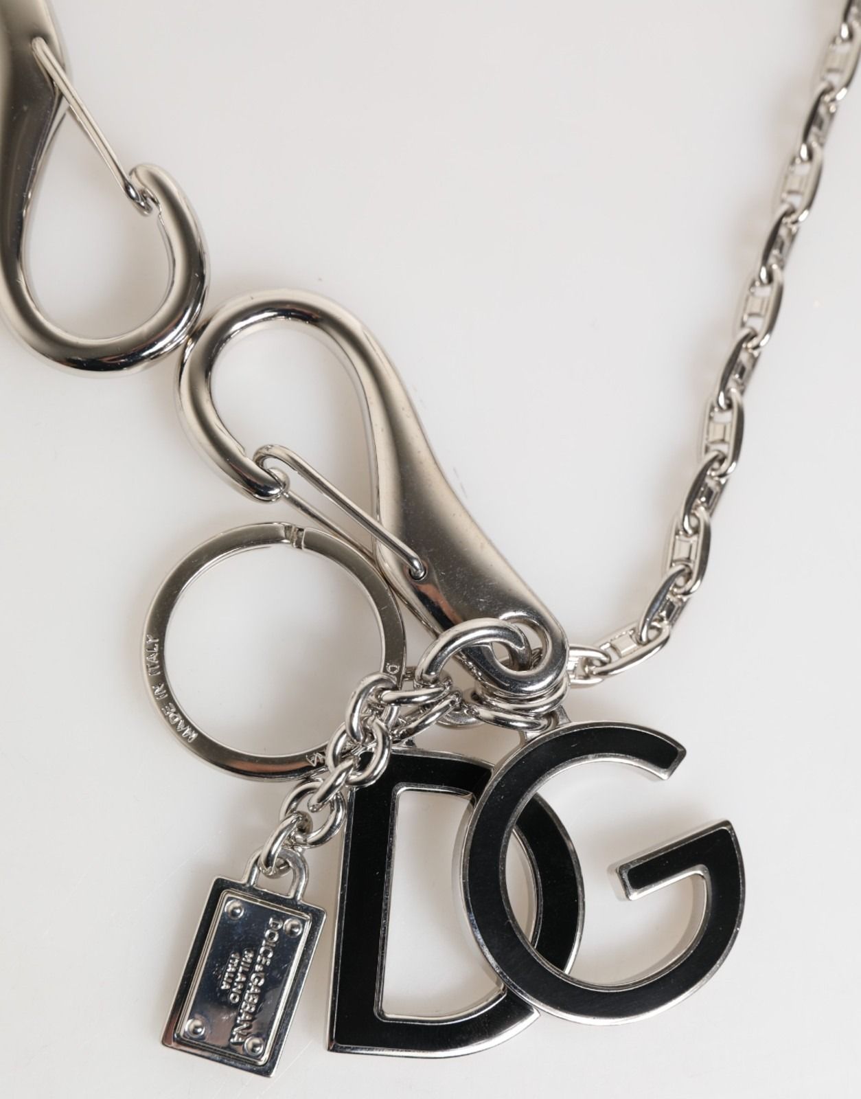 Tone DG Logo Keychain Key Holder Bag Charm Women's Keyring - Dolce & Gabbana - Modalova