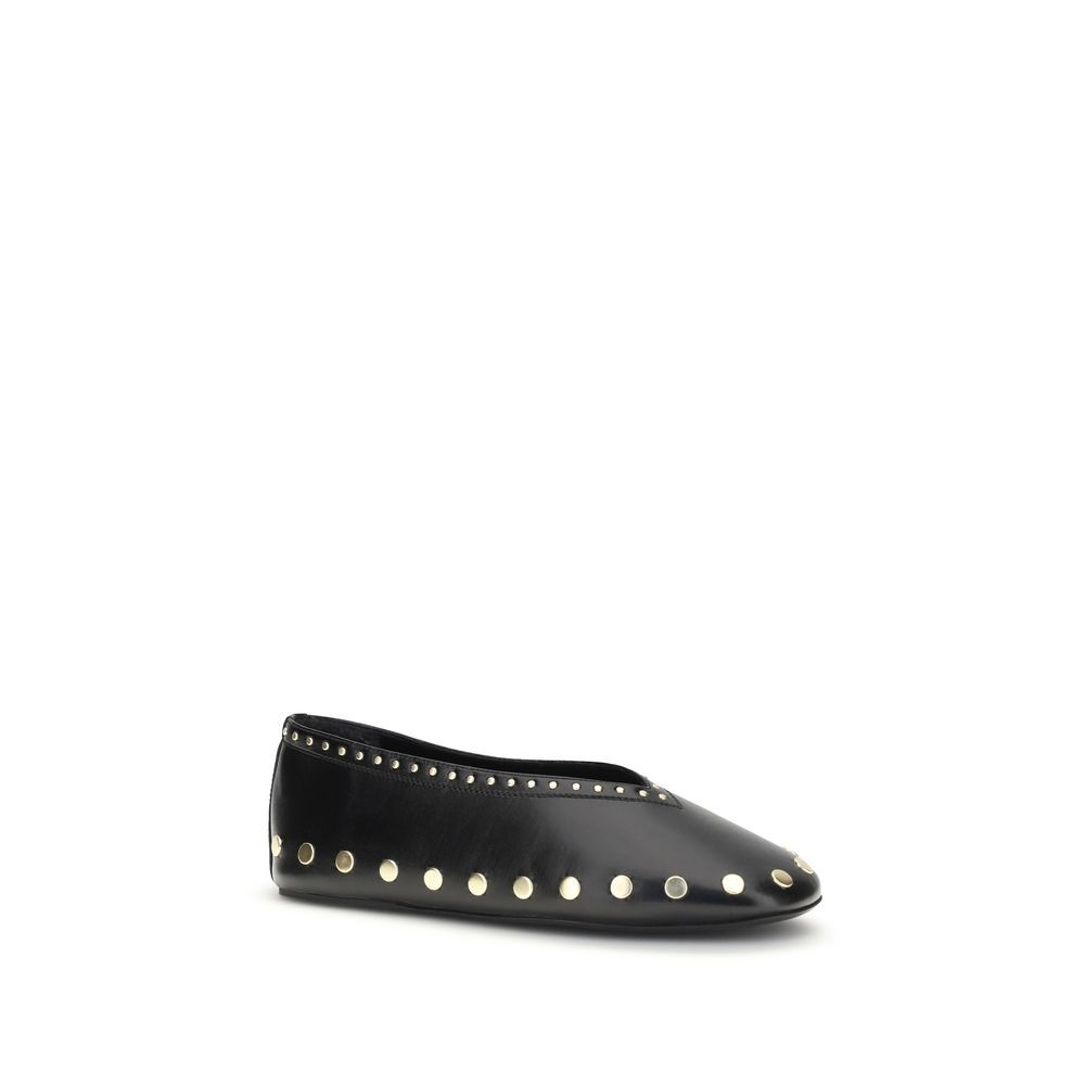 Polyurethane Ballet Women's Flats - Ganni - Modalova