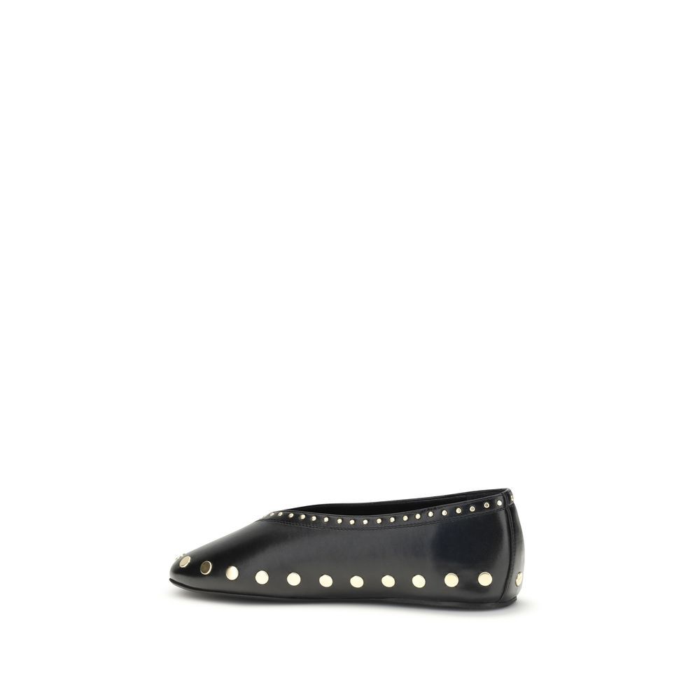 Polyurethane Ballet Women's Flats - Ganni - Modalova