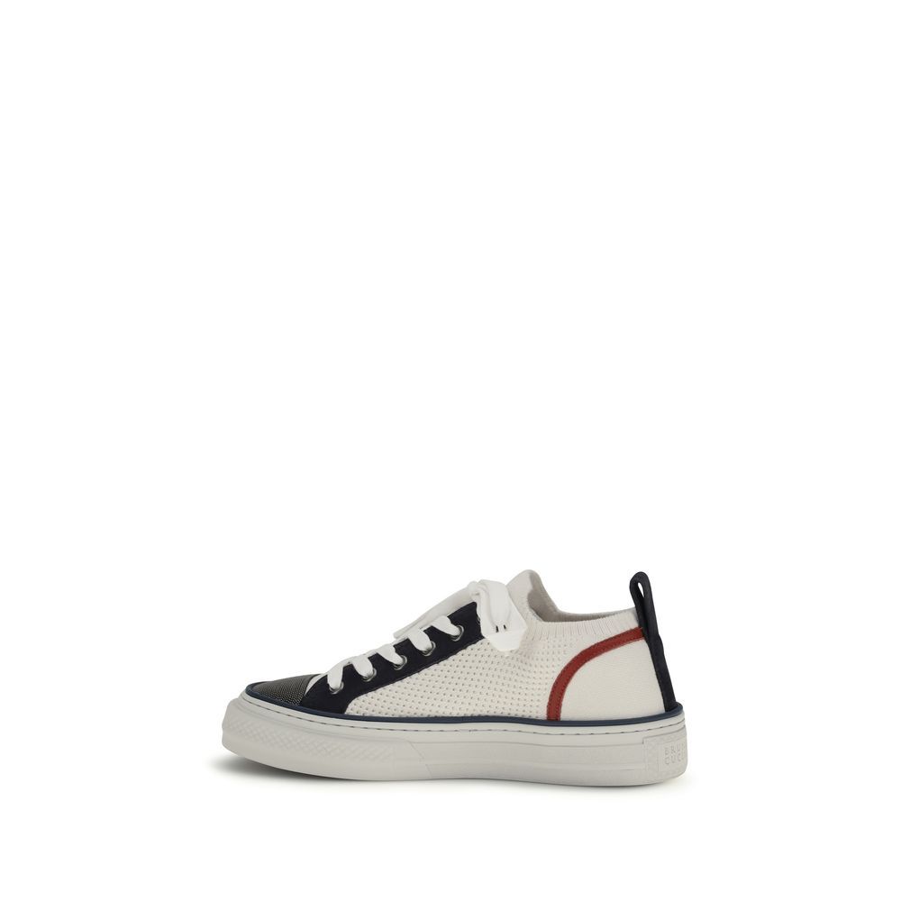 Cotton Low Top Women's Sneakers - Brunello Cucinelli - Modalova