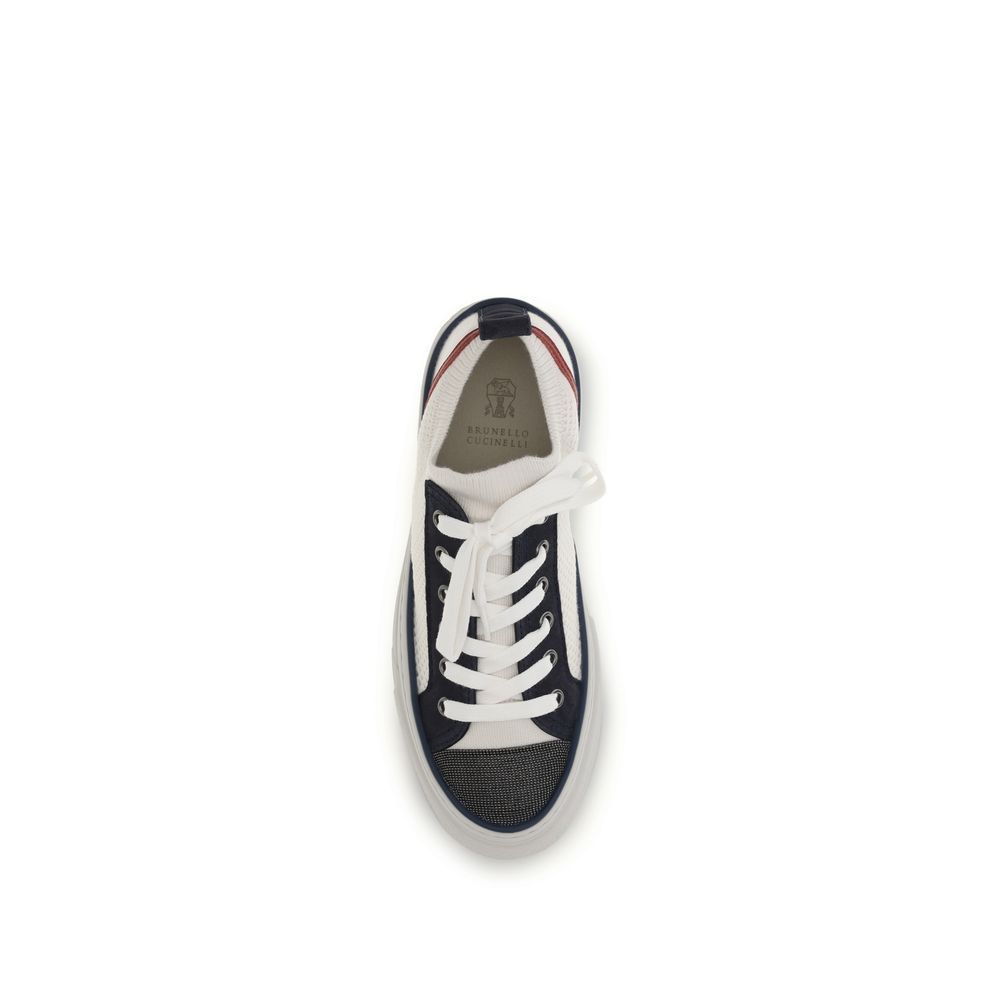 Cotton Low Top Women's Sneakers - Brunello Cucinelli - Modalova