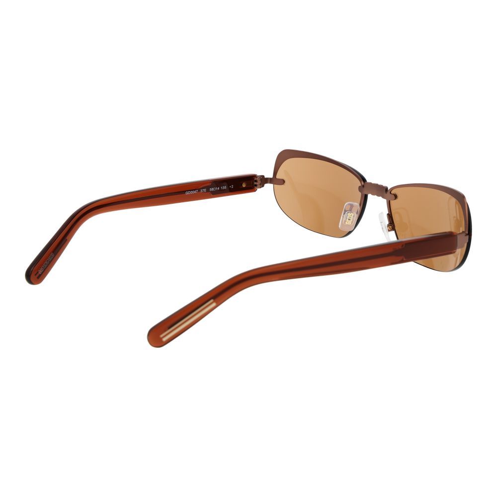 GCDS Brown Metal Sunglasses - GCDS - Modalova
