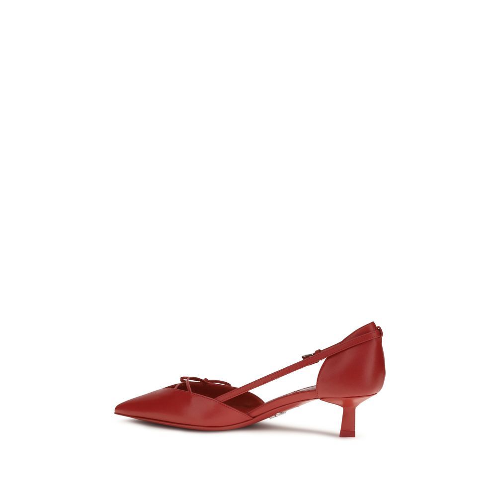 Goatskin High Heel Women's Pumps - Prada - Modalova