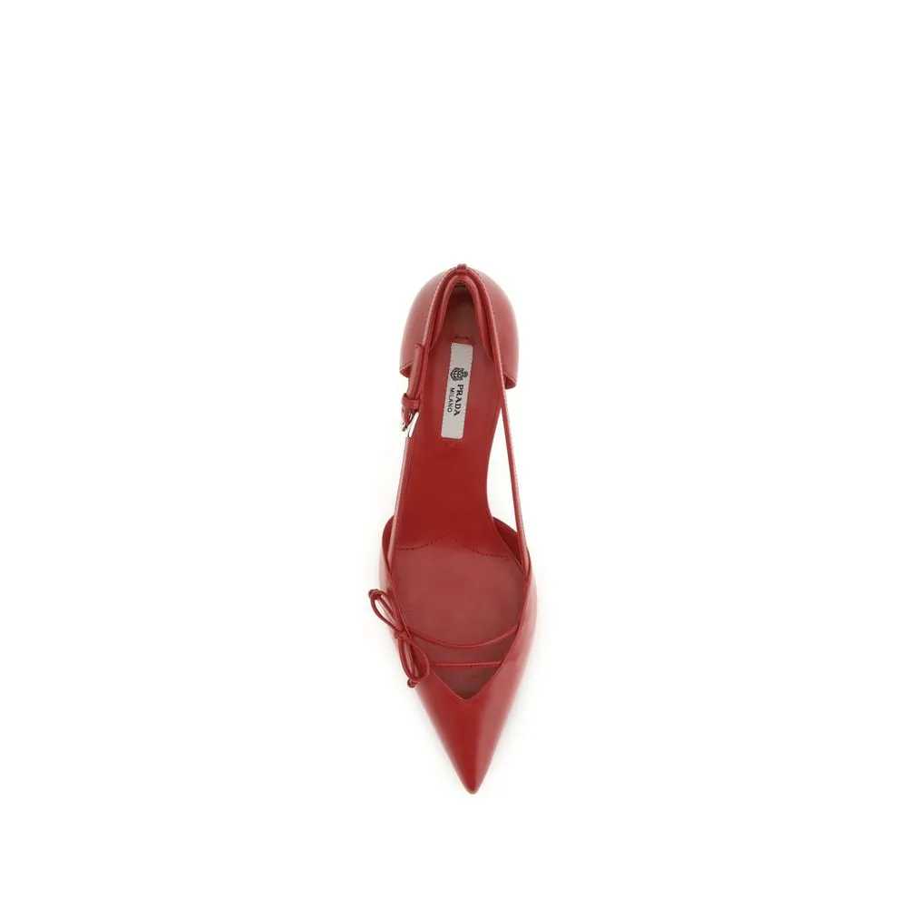 Goatskin High Heel Women's Pumps - Prada - Modalova