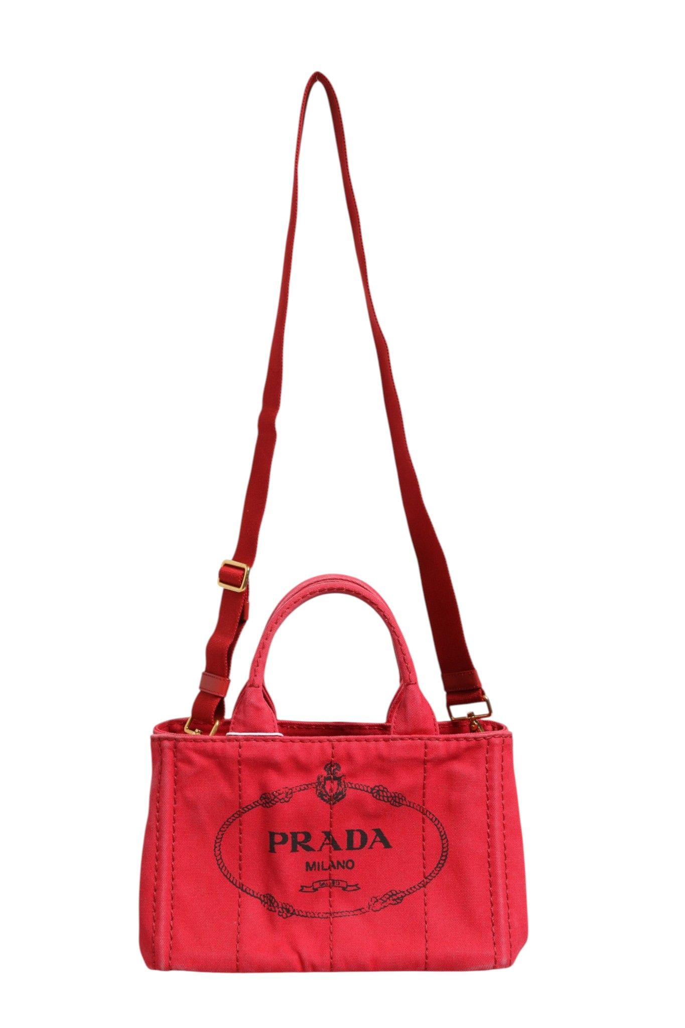 Canapa Mini Canvas Women's Tote (Pre-Owned) - Prada - Modalova