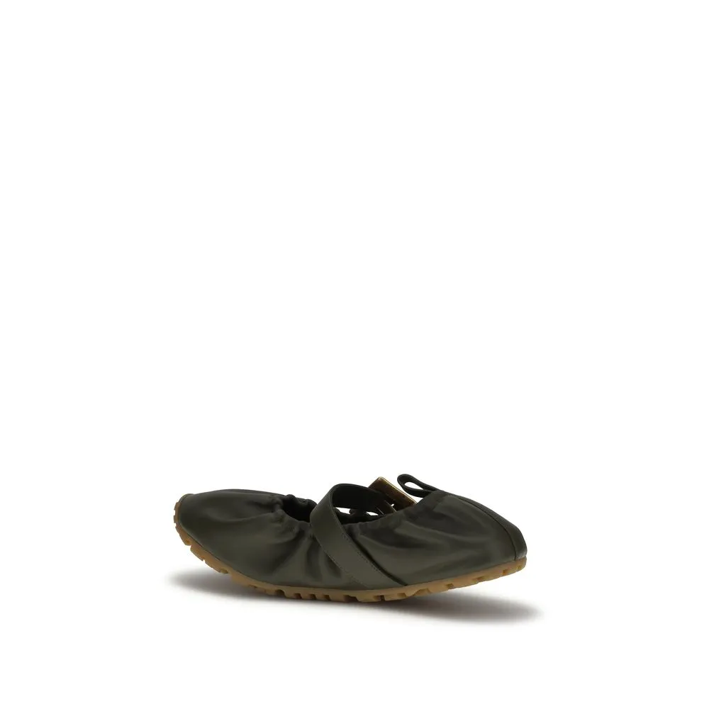 Lamb Ovis Aries Ballet Women's Flats - Balmain - Modalova