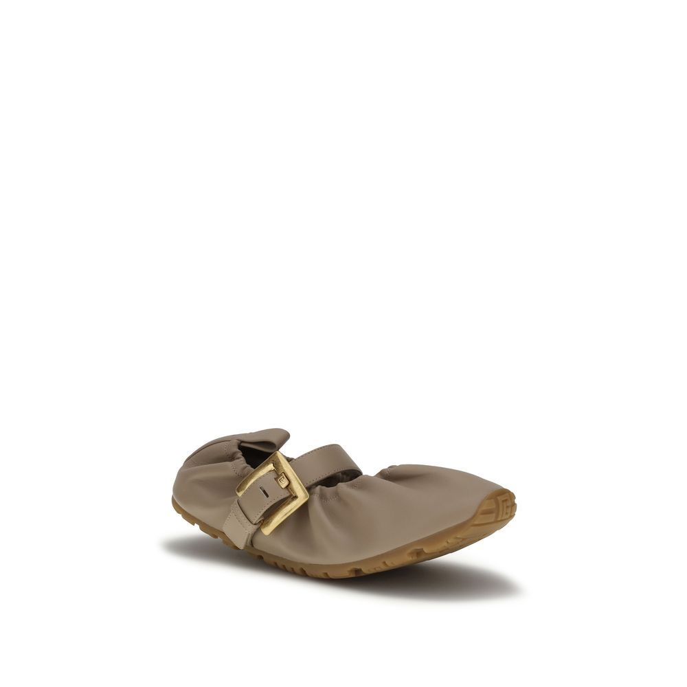 Lamb Ovis Aries Ballet Women's Flats - Balmain - Modalova