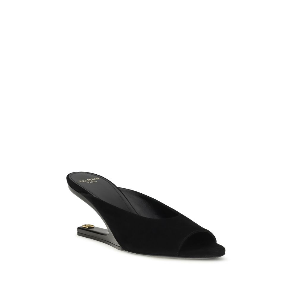 Calf Leather Bos Taurus Women's Mules - Balmain - Modalova