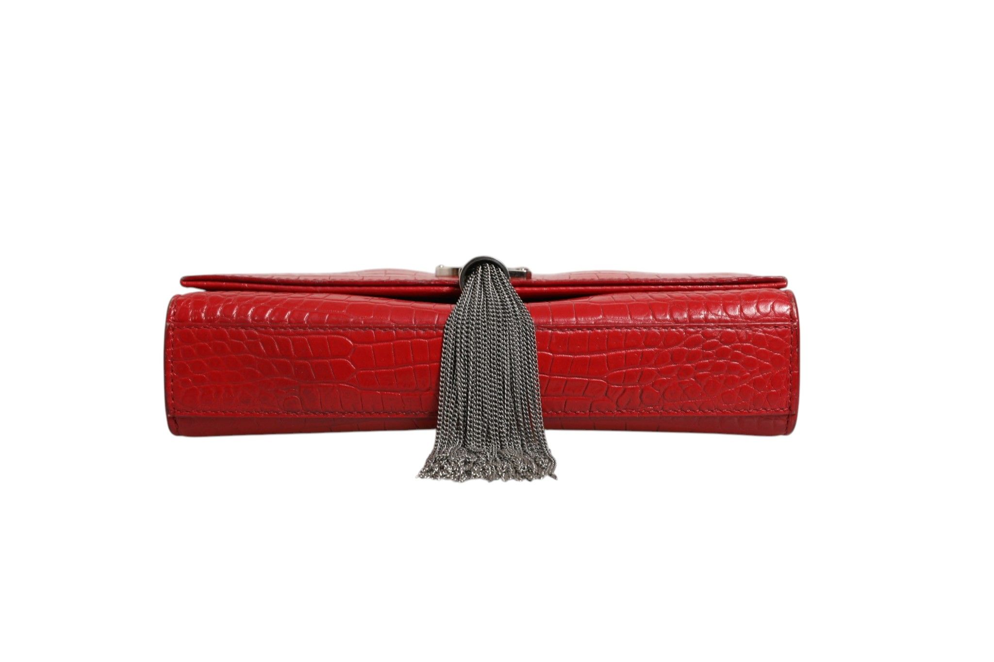 Kate Tassel Chain Bag in Crocodile Embossed Women's Leather (Pre-Owned) - Saint Laurent - Modalova