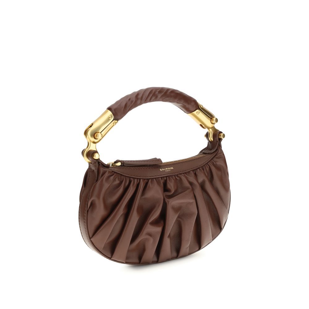 Calf Leather Bos Taurus Shoulder Women's Bag - Balmain - Modalova