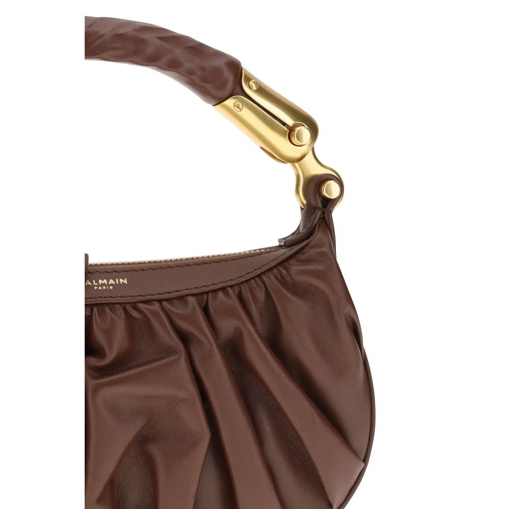 Calf Leather Bos Taurus Shoulder Women's Bag - Balmain - Modalova