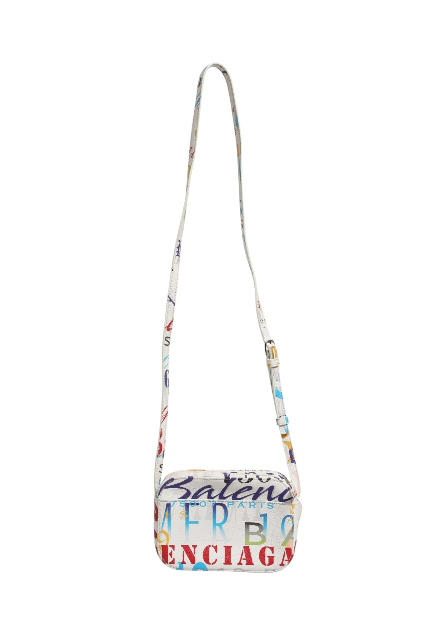 Graffiti Print Leather Mini City Women's Handbag (Pre-Owned) - Balenciaga - Modalova