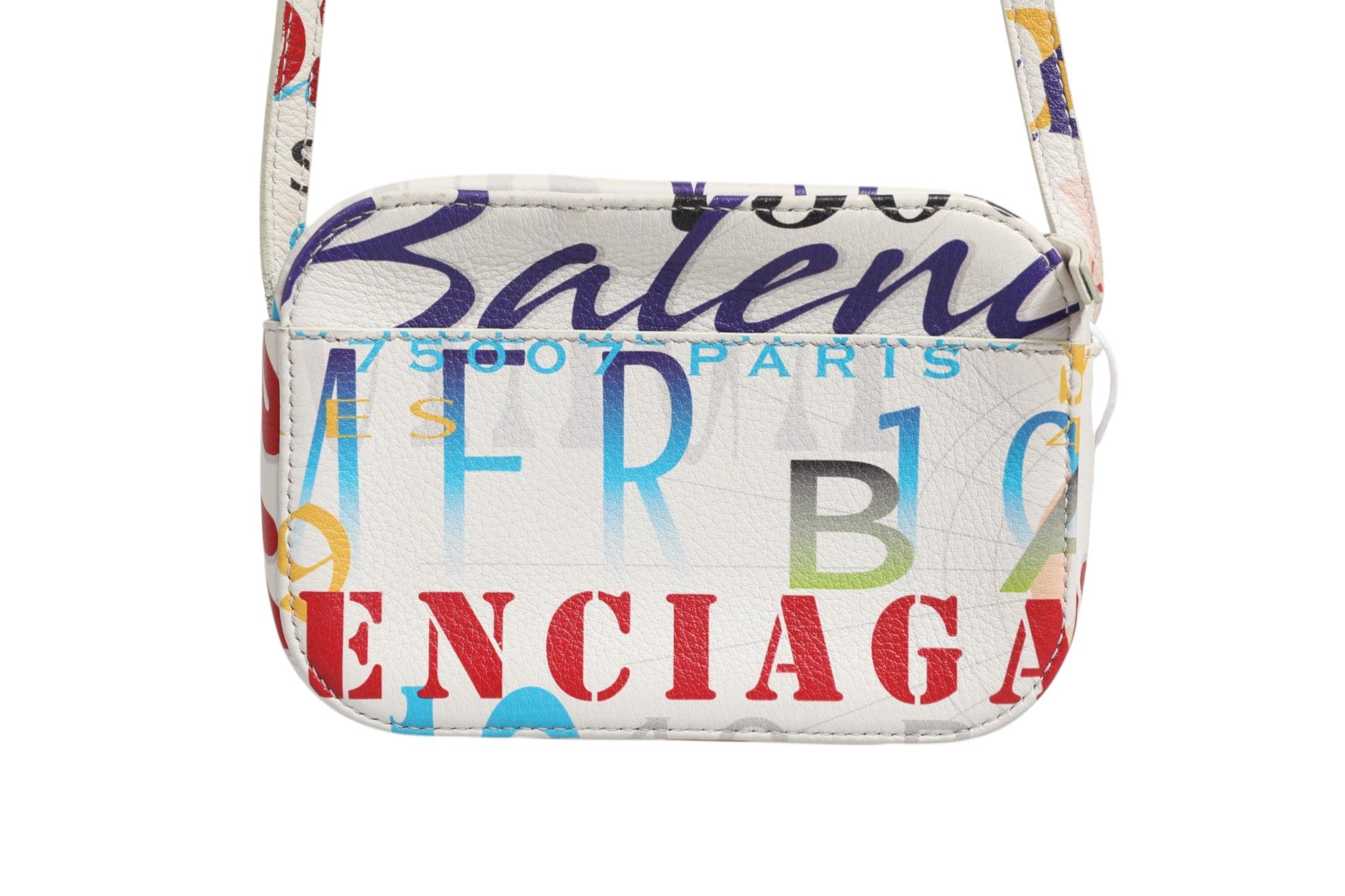 Graffiti Print Leather Mini City Women's Handbag (Pre-Owned) - Balenciaga - Modalova