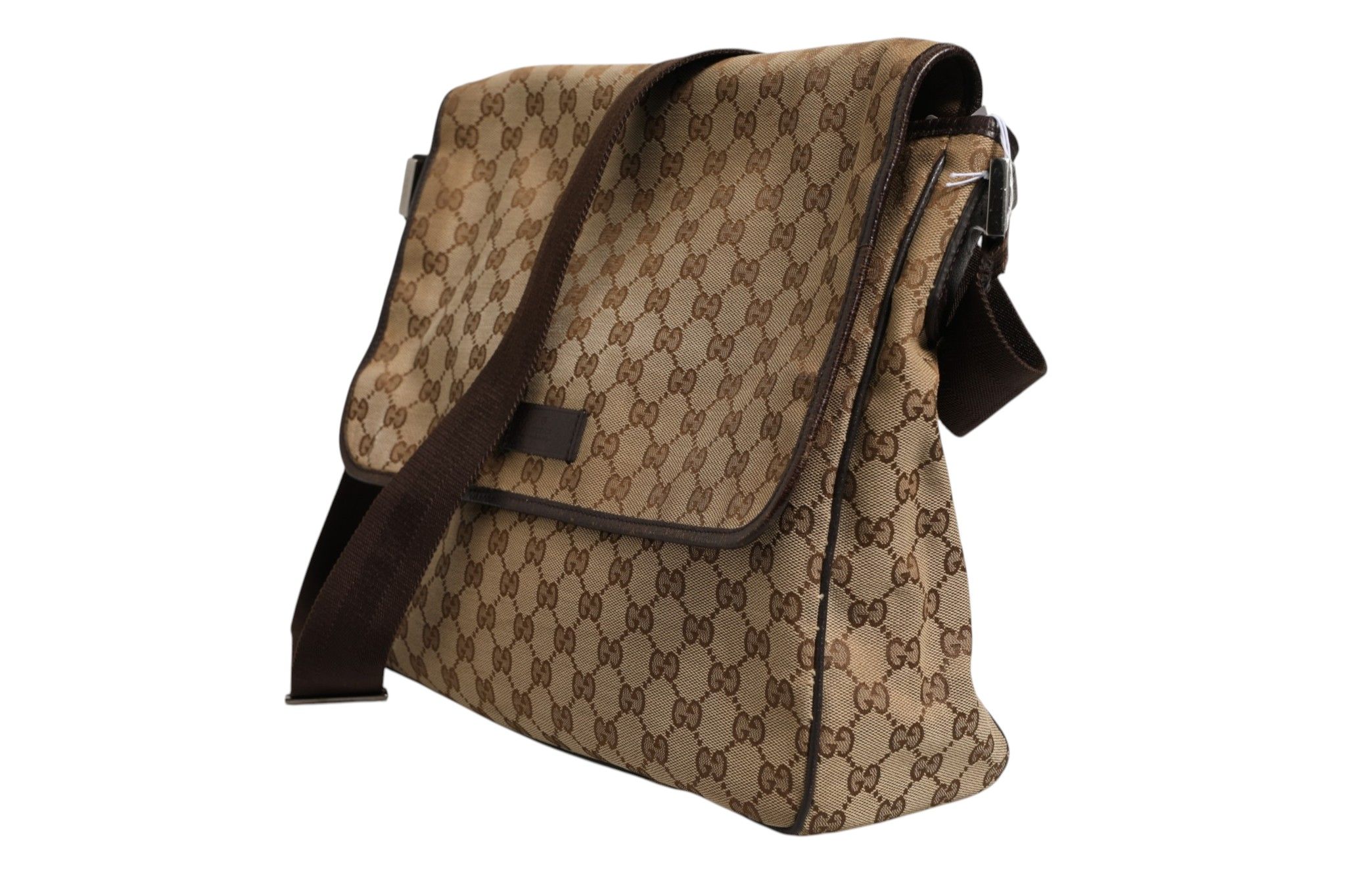 GG Canvas Flap Messenger Women's Bag (Pre-Owned) - Gucci - Modalova