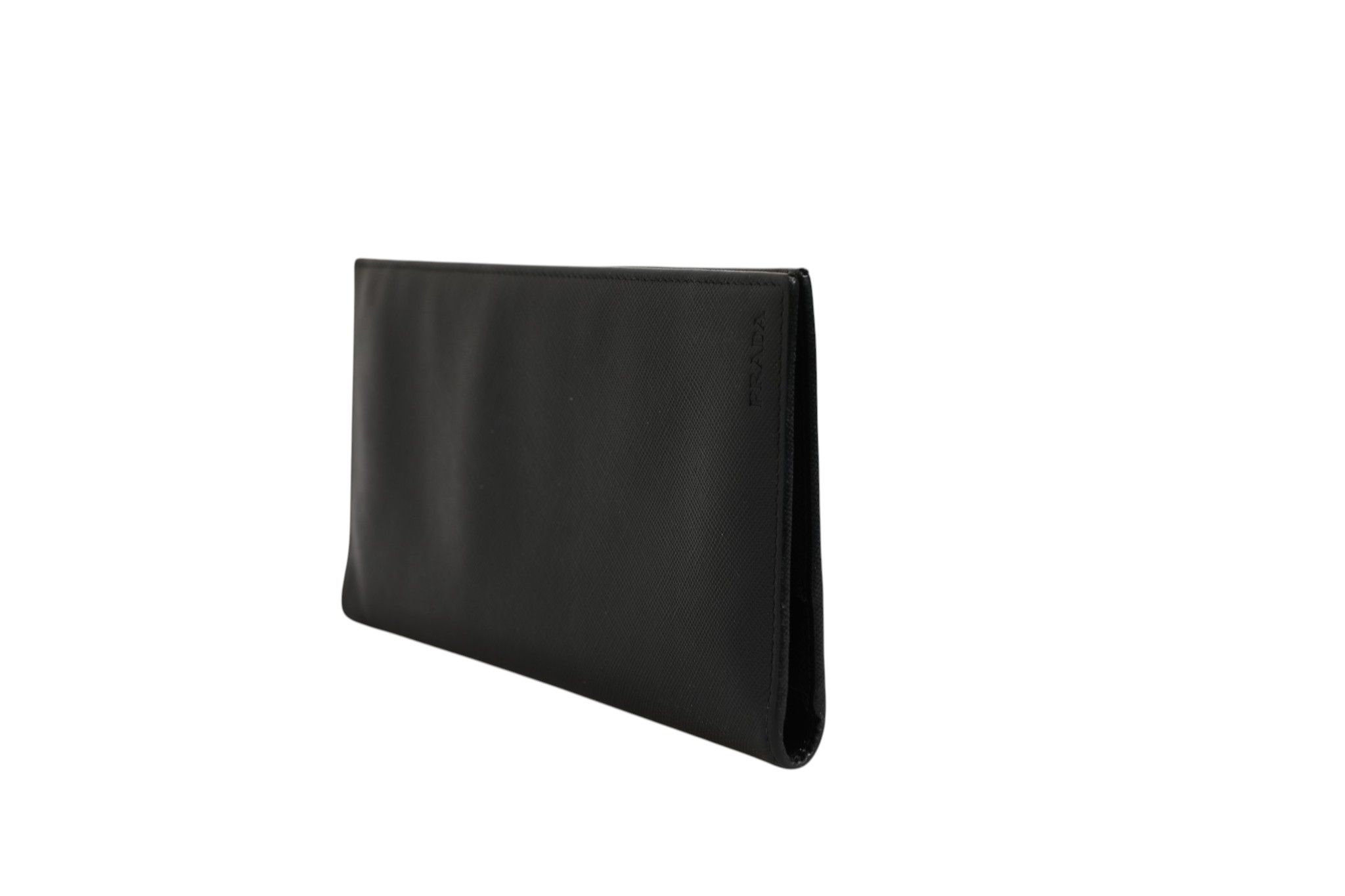 Saffiano Leather Slim Card Holder Men's Wallet (Pre-Owned) - Prada - Modalova