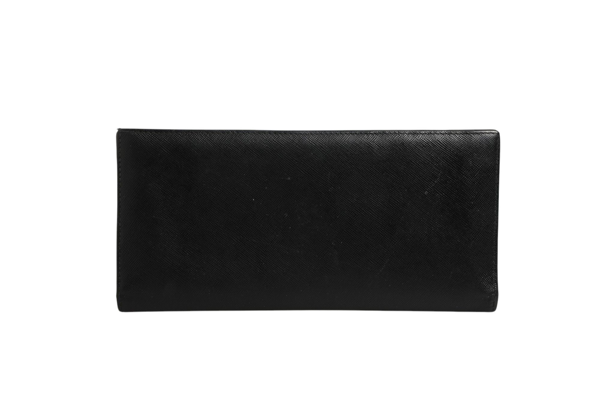Saffiano Leather Slim Card Holder Men's Wallet (Pre-Owned) - Prada - Modalova